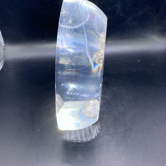 RARE Vintage Crucifix Of Christ  Acrylic Christian Catholic Paperweight - Picture 4 of 8